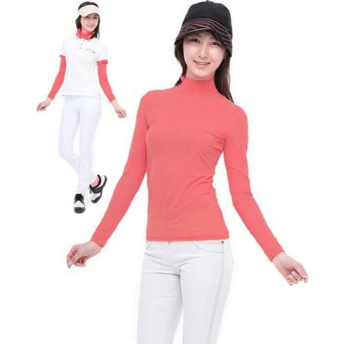 Top quality Slim comfortable sun-proof womens Golf shirts Leisure Good elasticity long-sleeve T-shirt