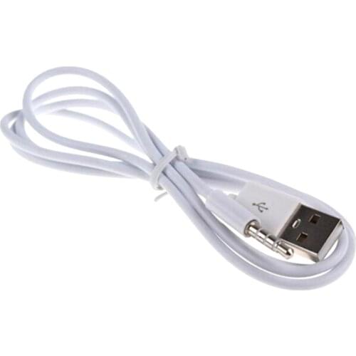 USB To Cable 3.5mm Jack To USB 2.0 Data Sync Charger Transfer Audio Adapter Cable Cord 3.5mm