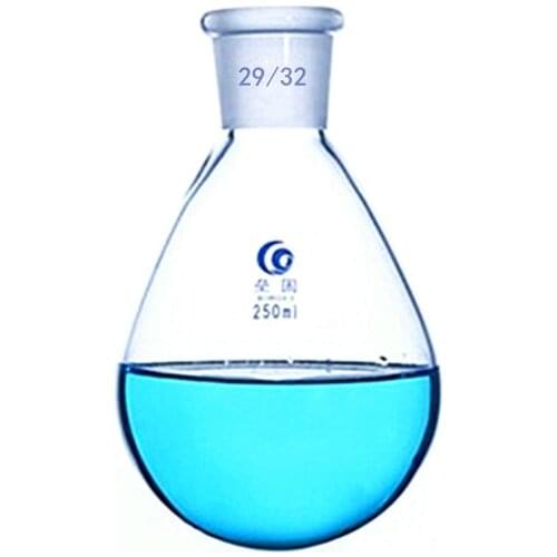 250ml 29/32 High Quality Flask Eggplant Shape Lab Evaporating Distillation Glass High Borosilicate Laboratory Supplies