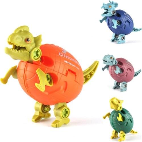 Creative Dinosaur Toy Realistic Thinking Ability Cultivation Bright Color Baby Dinosaur Interesting Egg Toy for Entertainment
