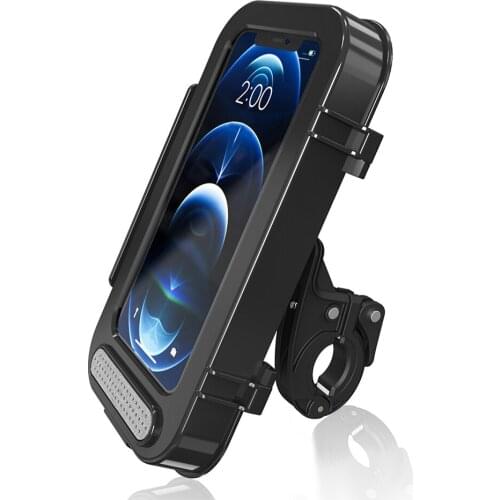 Bike Cellphone Handlebar Mount Waterproof Adjustable Motorcycle Handle Bar Universal Mobile Phone Holder Cycling Accessories