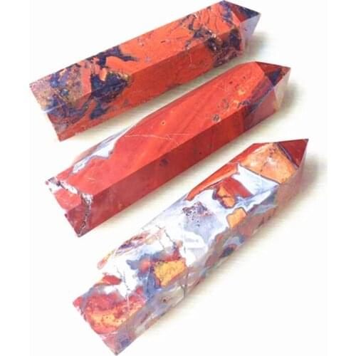 Red Agate Crystal Wand Point Natural Stones For Home Decoration