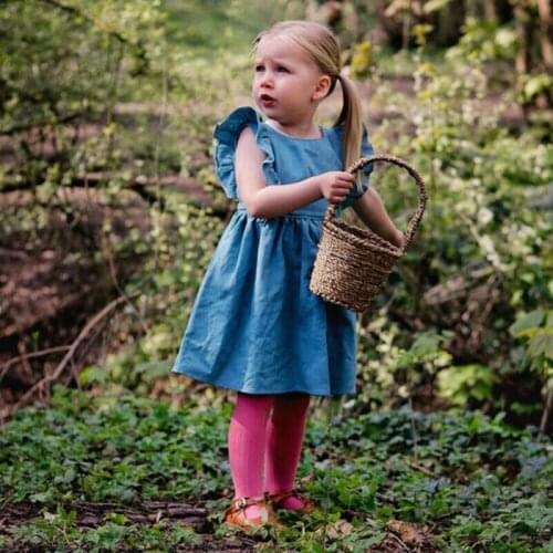 Summer Newborn Baby Girls Clothes Sleeveless Ruffle Tutu Dress Sundress 0-24M