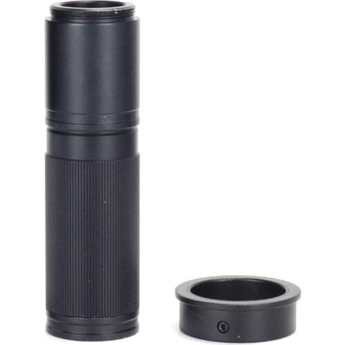 Monocular Lens 5X-150X Magnification Adjust Zoom C-mount Lens Glass for Industry Microscope Camera Eyepiece Magnifier 28/35mm