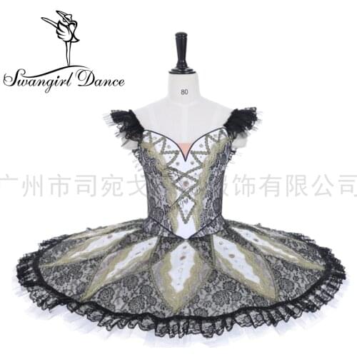 Black swan lake plain competition tutu costumes women adult 2piece professional performance ballet tutu dress BT2060