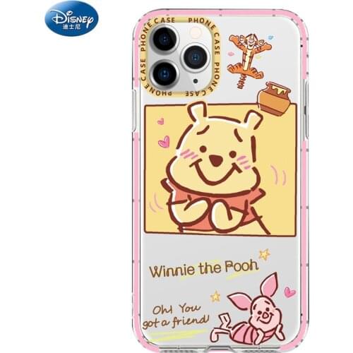 Disney Winnie the Pooh Phone Case for Apple IPhone 6 7 8 Plus 12 Pro Max Transparent Phone Back Cover Cartoon Shells zz0616