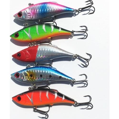 1PCS Fishing Sinking Lures Crankbait Minnow Hooks Baits Water vib lure fishing tackle fishing lure 7cm10g