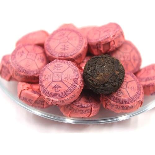 Laocang 2015yr Ripe Pu-erh Tea Mini Tuocha Double Rose Flower Flavor Tuo Cha