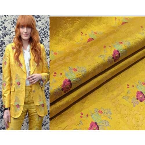 Jacquard fabric L brand SERIES polyester blended yarn-dyed suit jacket sewing fabric customization