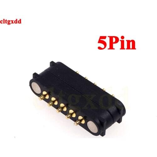 1 Pair Magnet attraction Spring Pogo pin connector 5 pin Board Mount male female Probe Power Charge 2Amp