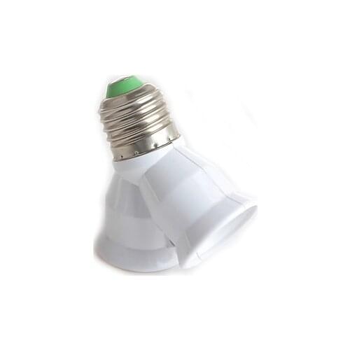 IWHD Adapter E27 Splitter Bulb Light Socket Converter Lighting Accessory E27 to 2 E27
