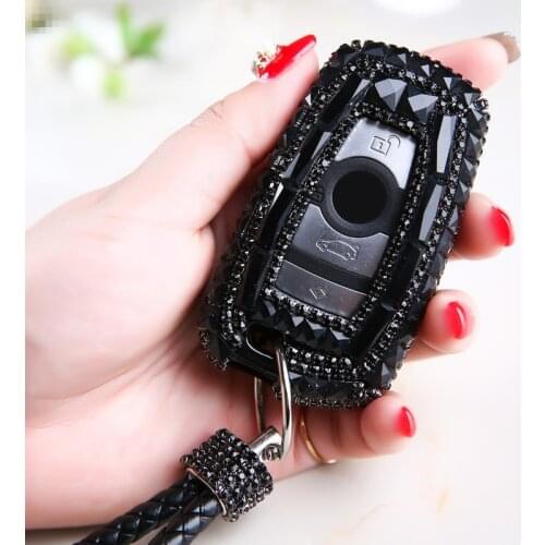 Colorful Diamond Crystal Car Key Case Cover Shell For BMW 520 525 f30 f10 F18 118i 320i 1 3 5 7Series X3 X4 M3 M4 M5 Accessories