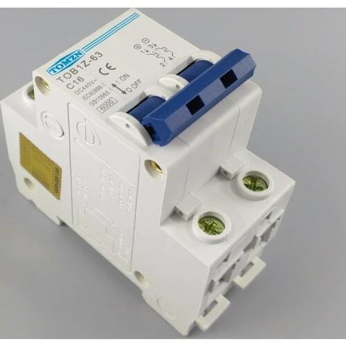 2P 16A DC 440V Circuit breaker MCB C curve