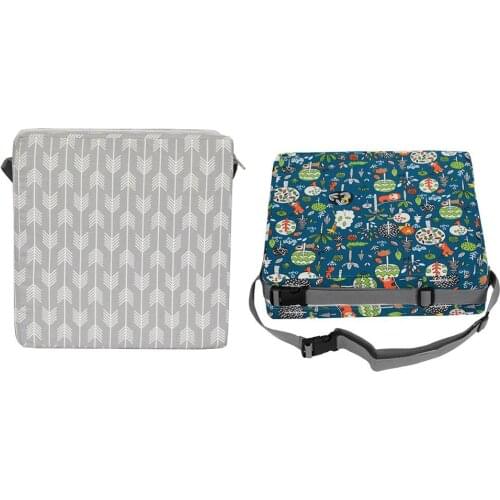 Kids High Chair Portable Booster Seat Cushion Dining Chair Heightening Seat Cushion Student Adjustable Belt