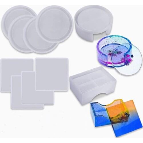DIY coaster storage box accessories jewelry mold jewelry mold epoxy resin mold kitchen accessories tools
