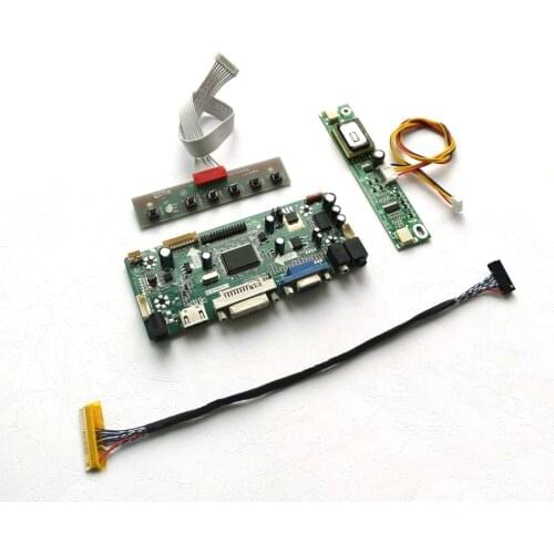 For HT185WX1-100/500/501 M.NT68676 display controller drive card CCFL LVDS 30Pin 18.5" 1366*768 LCD panel VGA+DVI DIY kit
