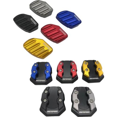 For NMAX 155 150 N-MAX 125 2015-2018 2019 Titanium Blue Motorcycle CNC Modified Flat Foot side stand Extension Kickstand Pad Kit