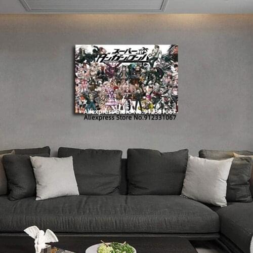 Danganronpa Anime Canvas Art Poster and WallArt Picture Print Modern Family Bedroom Bathroom Decor Poster