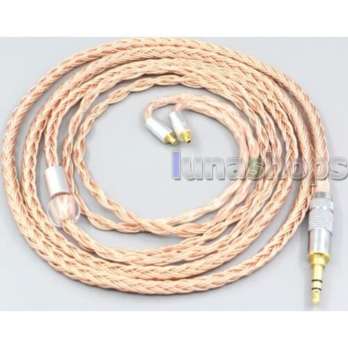 LN006740 2.5mm 3.5mm XLR Balanced 16 Core 99% 7N OCC Earphone Cable For Dunu T5 Titan 3 T3 (Increase Length MMCX)