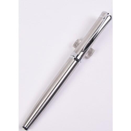 Good Writing Metal Rollerball Pen with Silver Clip 0.5mm Black Ink Sign Pens Businss Office Product School Supplies