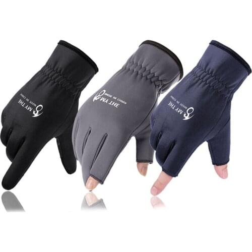 Anti-slip and Comfortable Windproof Elastic Plus Fleece Sports Gloves 3 Style Breathable Keep Warm Cycling Gloves