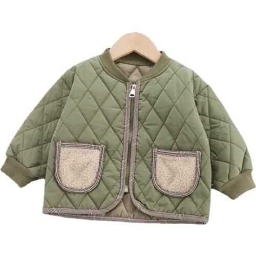 New Winter Baby Girls Clothes Children Thick Cotton Clothing Boys Jacket Kids Zipper Tops Toddler Casual Costume Infant Coat
