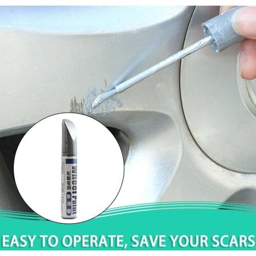 New Aluminum Alloy Wheel Hub Renovation Paint Brush Wheel Hub Spray Paint Silver Automobile Wheel Hub Scratch Repair Pen