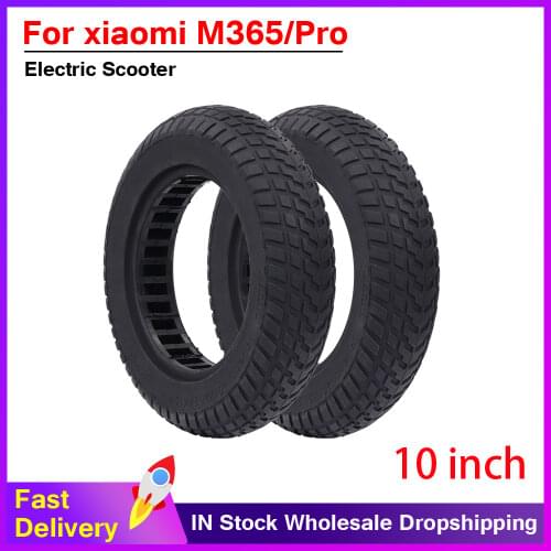 10" Rubber Solid yellow Tire for Xiaomi M365 Electric Scooter Shock Absorber Damping Tyre For mijia Pro Scooter Tubeless remodel