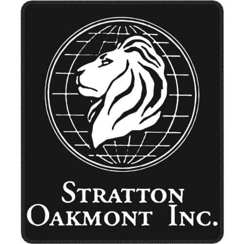 Stratton Oakmont Logo The Wolf Of Wall Street Gaming Mouse Pad Stock Trader Lockedge MousePad Rubber PC Table Decoration Cover