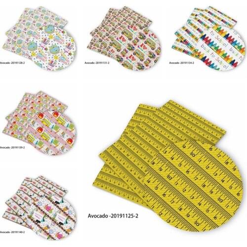 Huangtao Diy 95X70cm Back To School Printed Pattern Fashion Liverpool Bullet Fabric No MOQ Polyester Fabric