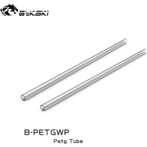 Bykski 2pcs PETG Tube OD12/14/16mm Hard Pipe ID 8/10/12mm 50CM Transperant For Water Cooler Modding DIY PC Watercooling B-PETGWP