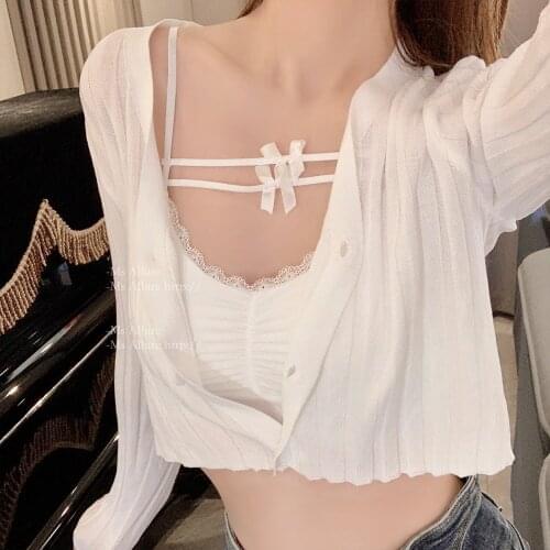 Japan Style Women Cute Bow Wrap Chest Sexy White Black Tube Top Without Steel Ring Chest Pad Shoulder Strap Adjustable Breast