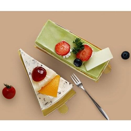 100 pcs/ lot Baking Tools Cake Cardboard Pad Gold cake paper Thick Rigid Mousse Baked pastry mousse paper tray