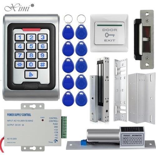 2000 Users IP68 Waterproof Metal Access Control Kit M02 Door Access Controller System For Wooden Metal Frameless Glass Door