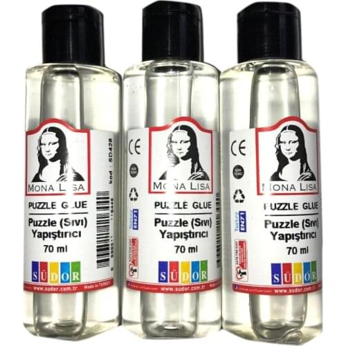 3x70 ml Puzzle Glue Set (Transparent) paper hobby products adhesive school workshop glue 3 pcs