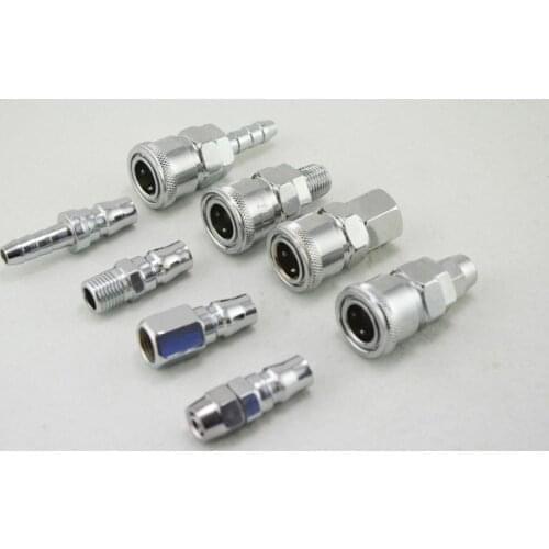 8PCS 3/8" PP30 SP30 PF30 SF30 PH30 SH30 PM30 SM30 Pneumatic Air Compressor Hose Quick Coupler Plug Socket Connector Set