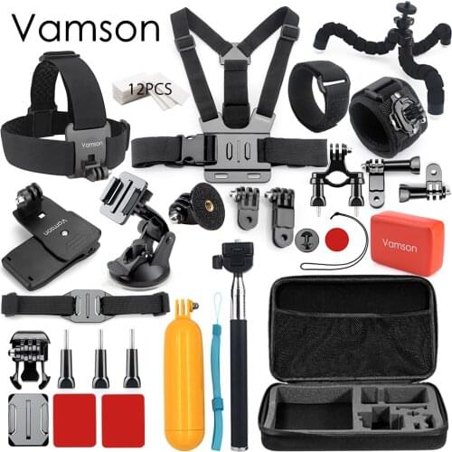 Vamson for GoPro accessories 42 in 1 Set Family Kit for SJ4000 package for GoPro HD Hero 7 6 5 4 for xiaomi