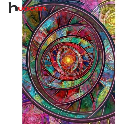 Huacan 5D DIY Diamond Embroidery Mosaic Abstract Kit Full Square Diamond Painting Flower Cross Stitch Home Decor