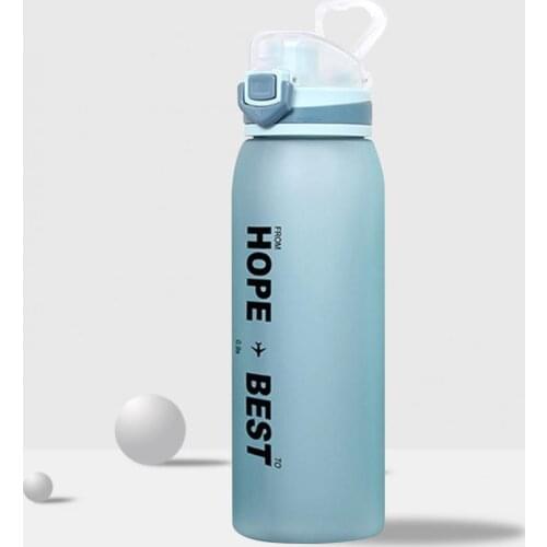 2 Colors Practical Reusable BPA Free Water Bottle Handle Design Water Jug Eco-Friendly for Office