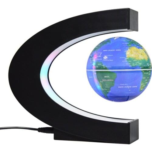 Magnetic Levitation Globe Floating LED World Map Electronic Antigravity Lamp Novelty Ball Light Home Ornaments Decoration Gifts