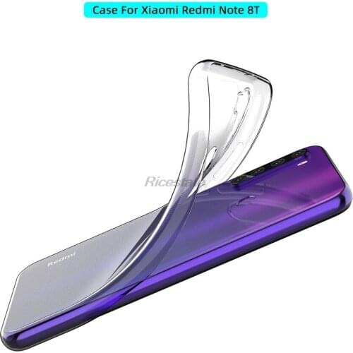 For Xiaomi Redmi Note 8T Transparent Soft TPU Shockproof Phone Case Redmi Note 8T Note8T Protection Cover (Clear)