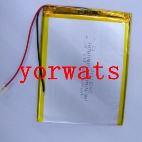 New Hot A Rechargeable Li-ion Cell 3.7V polymer lithium battery 407595 047595 3500mah direct sale MP4 large capacity