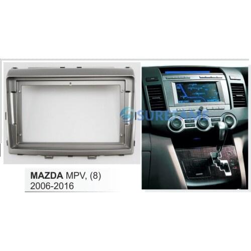 9 inch Car Fascia Radio Panel for MAZDA 8, MPV 2006-2016 Dash Kit Install Facia Console Bezel 9inch Adapter Plate Cover Trim