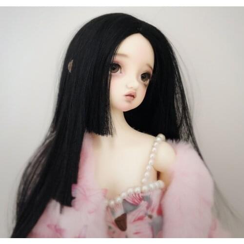 1/3 1/4 1/6 1/8 Straight Style Hair High Temperature Wire BJD Wig For Toy Doll