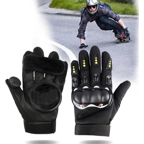Men Skateboard Gloves With Sliders Standard Long Board Road Downhill Brake Slide Gloves For Men Sports Downhill Brake Gloves