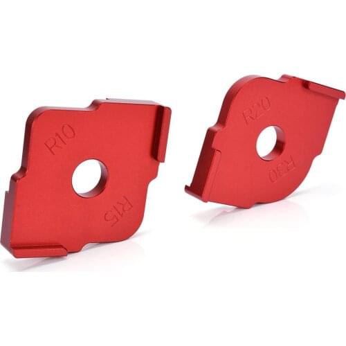 Aluminum Alloy Radius Jig Router Templates, Radius Quick-Jig Router Bit Templates for Routing Rounded Corners R10 R15 R20 R30, S