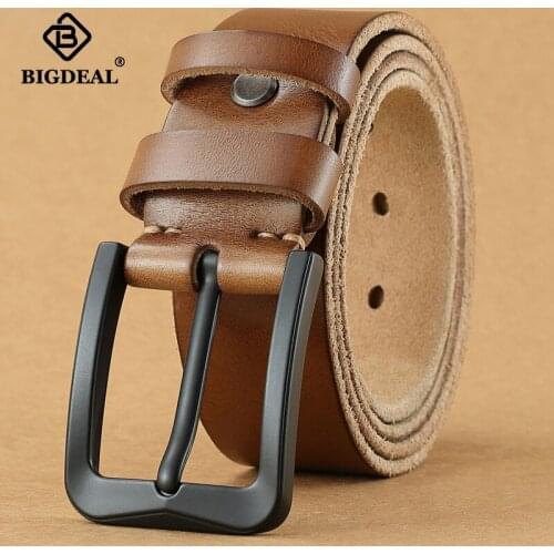 New Brand Belts for Men Casual pants jeans Cowskin Genuine Leather Strap High Quality Genuine Leather Mens Belt Waistband