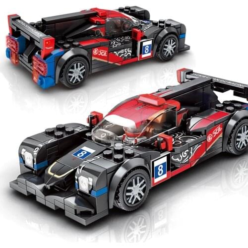 Sembo New City Pull Back Super Vehicle Building Blocks Racing Car MOC Model Creator Bricks Educational Toys For Children