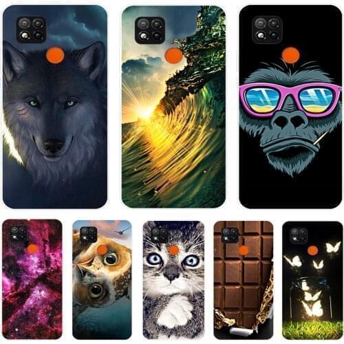 Silicon case for xiaomi redmi 9A cases soft tpu back cover on redmi 9C bumper Redmi 9 phone shell bag full protection coque