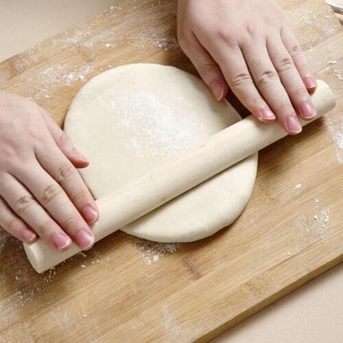 1PCs Wax-free Non-Stick Rolling Pin Wood Cake Dumpling Roller Household Bakeware DIY Cooking Tools Kitchen Baking Tool